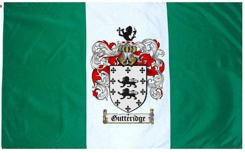 Gutteridge family crest coat of arms flag