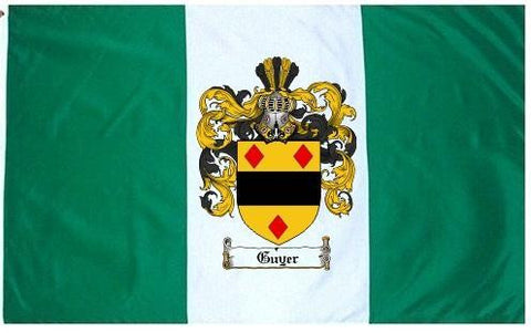 Guyer family crest coat of arms flag