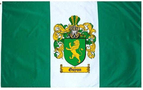 Guyon family crest coat of arms flag