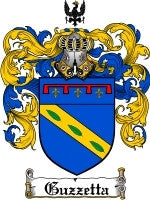 Guzzetta coat of arms family crest download