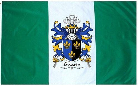 Gwarin family crest coat of arms flag