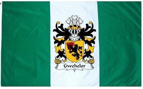 Gwehelor family crest coat of arms flag