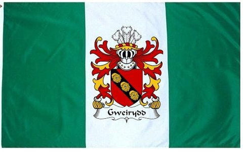 Gweirydd family crest coat of arms flag