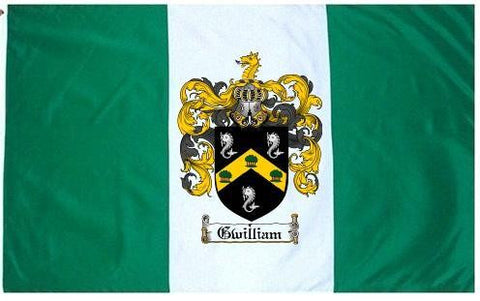 Gwilliam family crest coat of arms flag