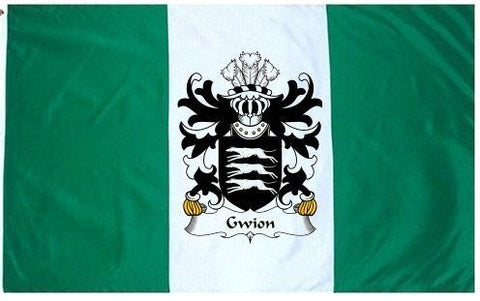 Gwion family crest coat of arms flag