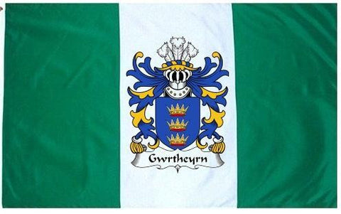 Gwrtheyrn family crest coat of arms flag