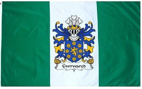 Gwrwared family crest coat of arms flag