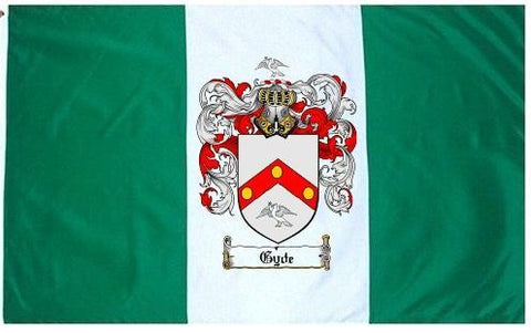 Gyde family crest coat of arms flag
