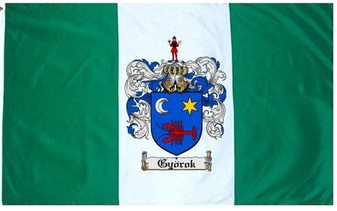 Gyorok family crest coat of arms flag
