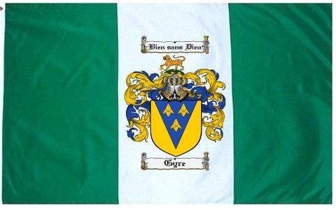 Gyre family crest coat of arms flag