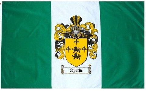 Gyrthe family crest coat of arms flag