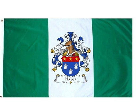 Haber family crest coat of arms flag