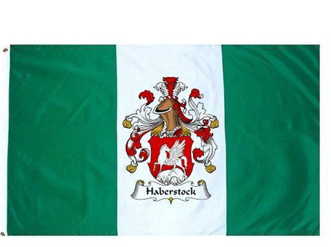 Haberstock family crest coat of arms flag