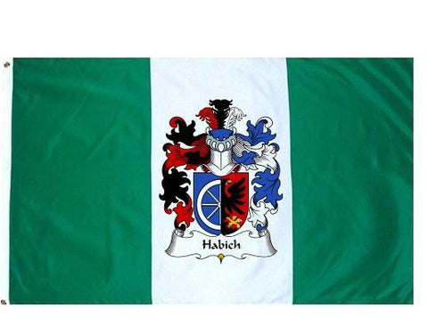 Habich family crest coat of arms flag