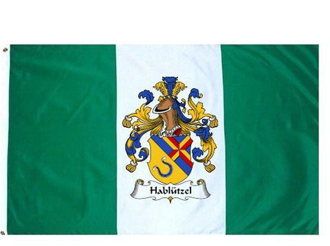 Hablutzel family crest coat of arms flag