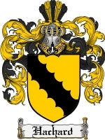 Hachard coat of arms family crest download