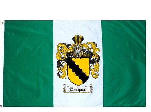 Hachard family crest coat of arms flag