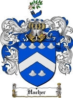 Hacher coat of arms family crest download