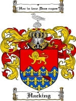 Hacking coat of arms family crest download