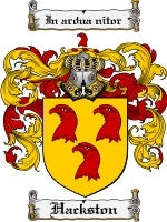 Hackston coat of arms family crest download