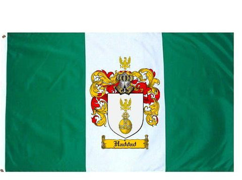 Haddad family crest coat of arms flag