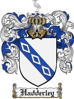 Hadderley coat of arms family crest download