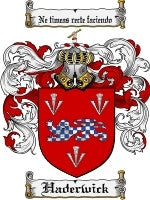 Haderwick coat of arms family crest download