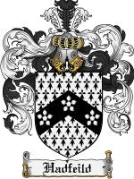 Hadfeild coat of arms family crest download