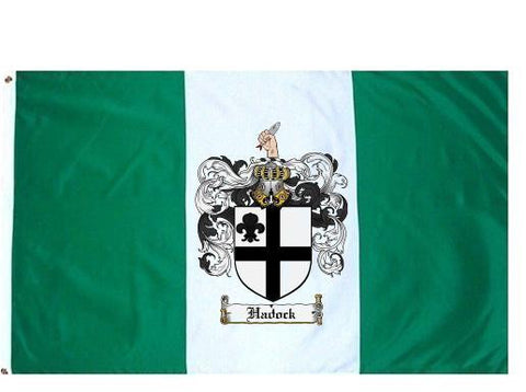 Hadock family crest coat of arms flag