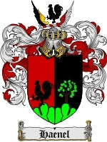 Haenel coat of arms family crest download