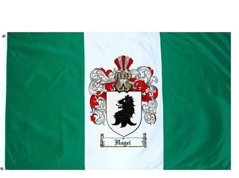 Hagel family crest coat of arms flag