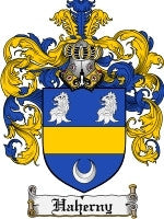 Haherny coat of arms family crest download