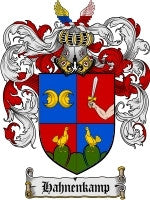 Hahnenkamp coat of arms family crest download