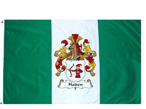 Haiden family crest coat of arms flag
