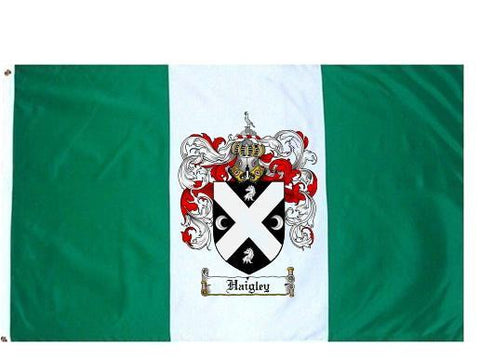 Haigley family crest coat of arms flag