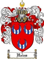 Hains coat of arms family crest download