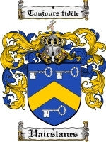 Hairstanes coat of arms family crest download