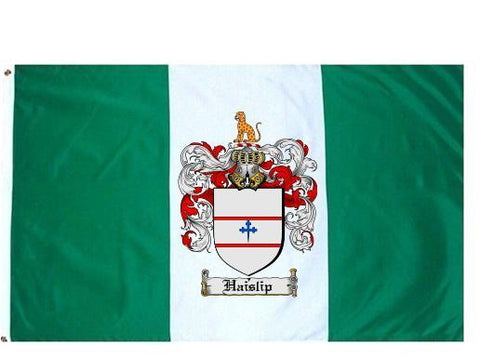 Haislip family crest coat of arms flag