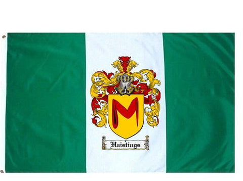 Haistings family crest coat of arms flag