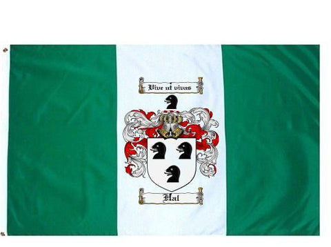 Hal family crest coat of arms flag