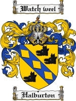 Halburton coat of arms family crest download