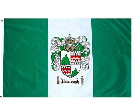 Halcrough family crest coat of arms flag