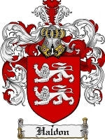 Haldon coat of arms family crest download