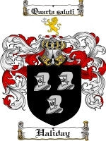 Haliday coat of arms family crest download