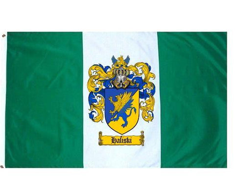 Haliski family crest coat of arms flag