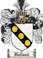 Haliwell coat of arms family crest download