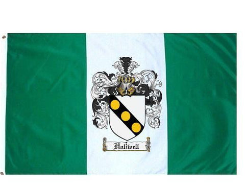 Haliwell family crest coat of arms flag