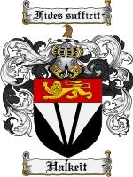 Halkeit coat of arms family crest download