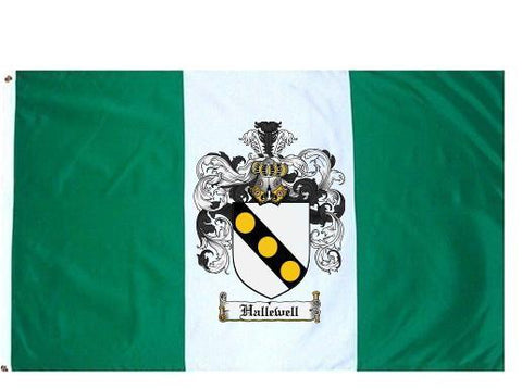 Hallewell family crest coat of arms flag