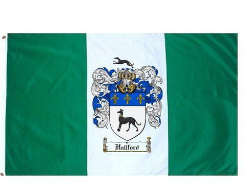Hallford family crest coat of arms flag